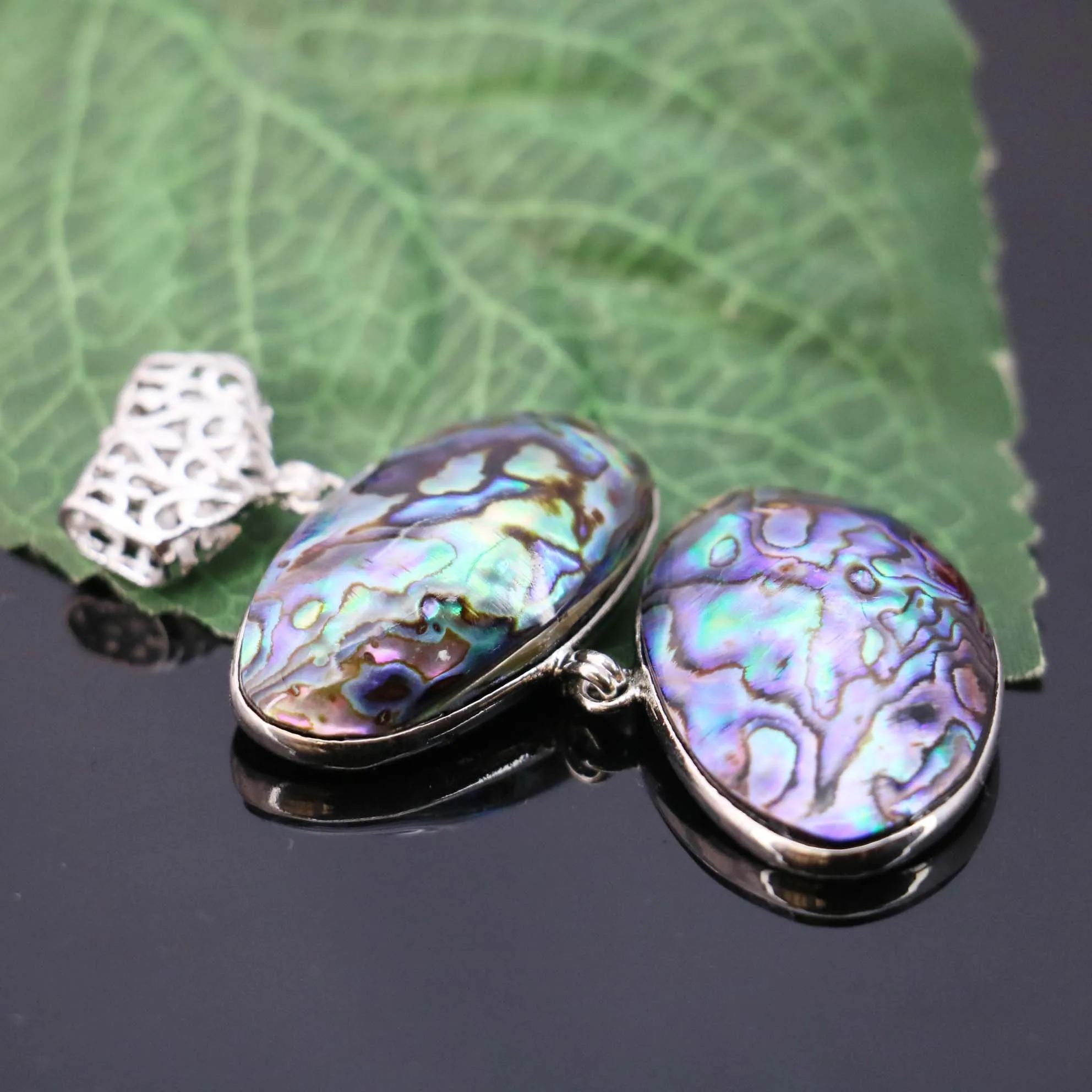 26*38mm Natural prevalent abalone seashells colours paua shell beads stones DIY pendant jewelry making design crafts