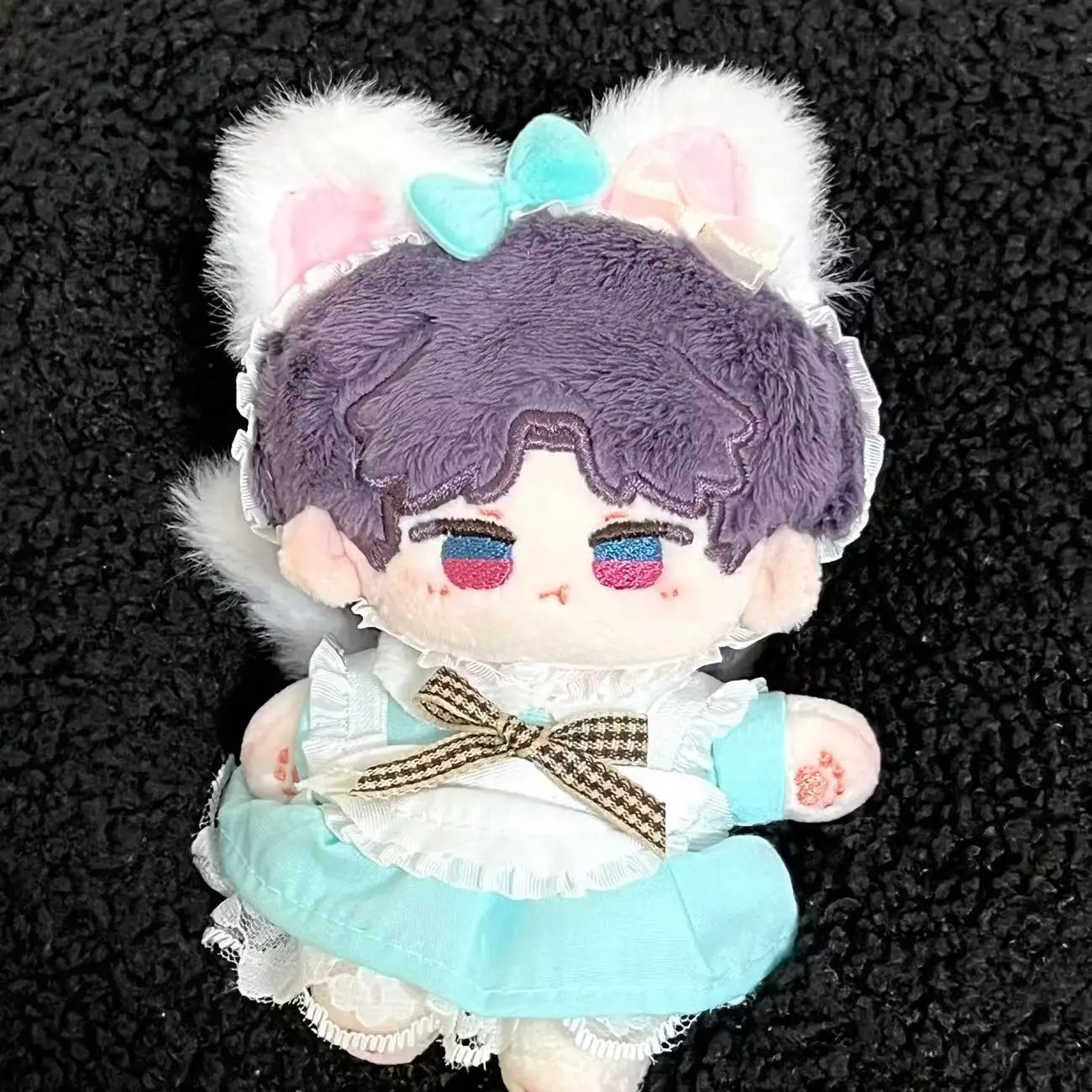 

Cute Kawaii Cotton Doll Clothes Maid Costume Set Suitable for 10cm Cotton Plush Toy Replacement Clothing Set