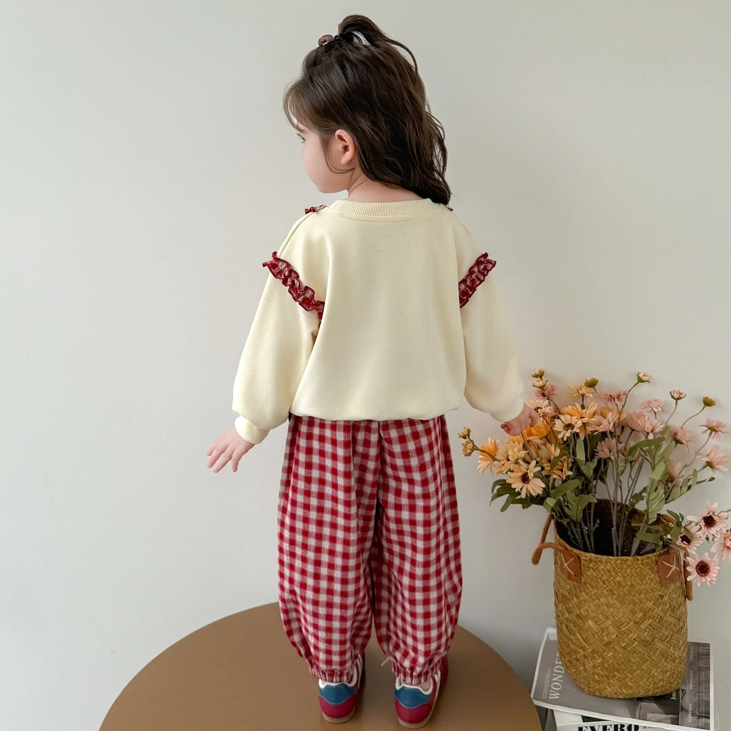 Girls Fall Winter Style 2PCS SETS Graceful kids' sets and outfits Girls Clothes Long Sleeve Top with Pants