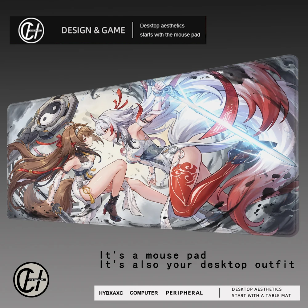 

Коврик для мыши 120x60 Ye Shunguang, новый, с аниме-девушкой из игры Zenless Zone Zero (ZZZ), нескользящий, для клавиатуры, офисного стола
