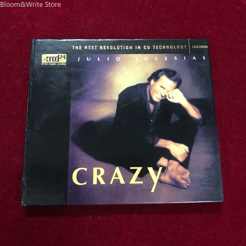 Julio Iglesias Crazy Soft Rock CD Album, Featuring Track Let It Be Me, Physical Music Disc for Car, Party Collection Gifts