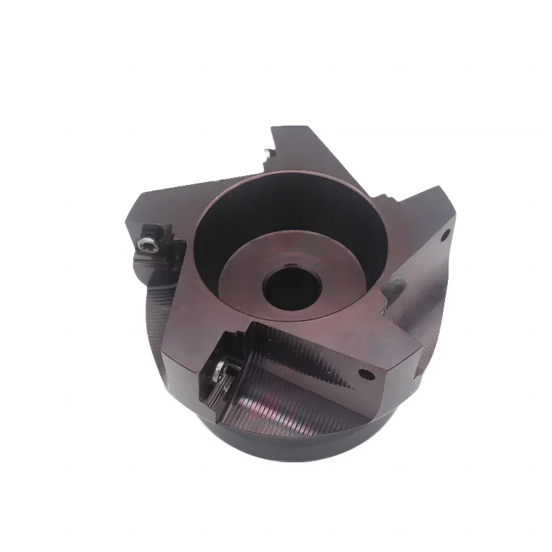 R245 50 63 88 5T 6T 8Tface Milling Cutter Head Double Sided Hexagonal Heavy Cutting Milling Cutter Head R245 12T3E Blade