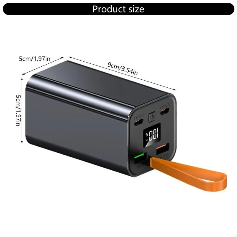 T5EA Metal 22,5 Вт Quick 20000mah USB C PowerBank со светодиодным дисплеем для путешествий