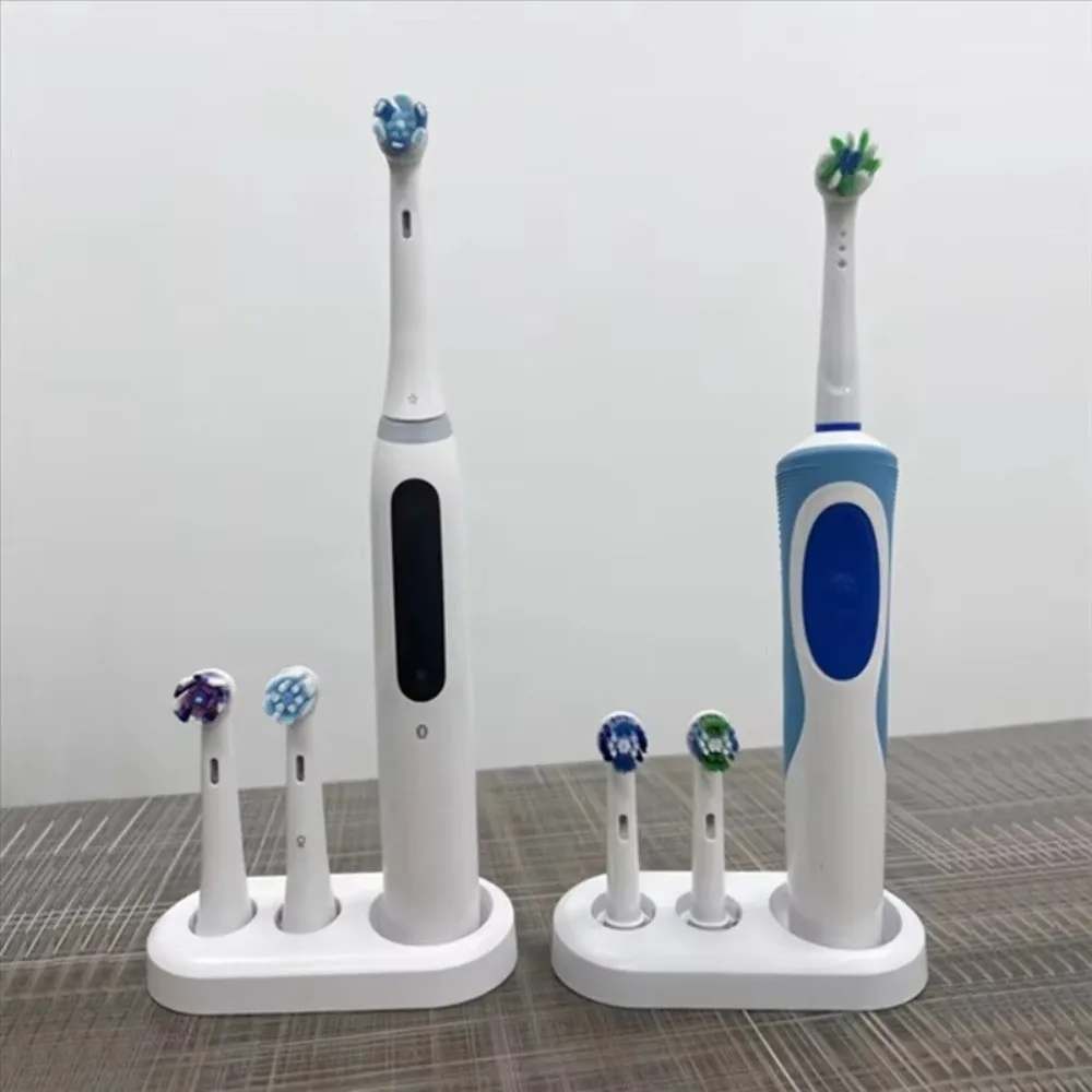 Durable Electric Toothbrush Holder Plastic Space Saving Toothbrush Heads Storage Rack Easy-to-Use Replacement Stand Base view 3