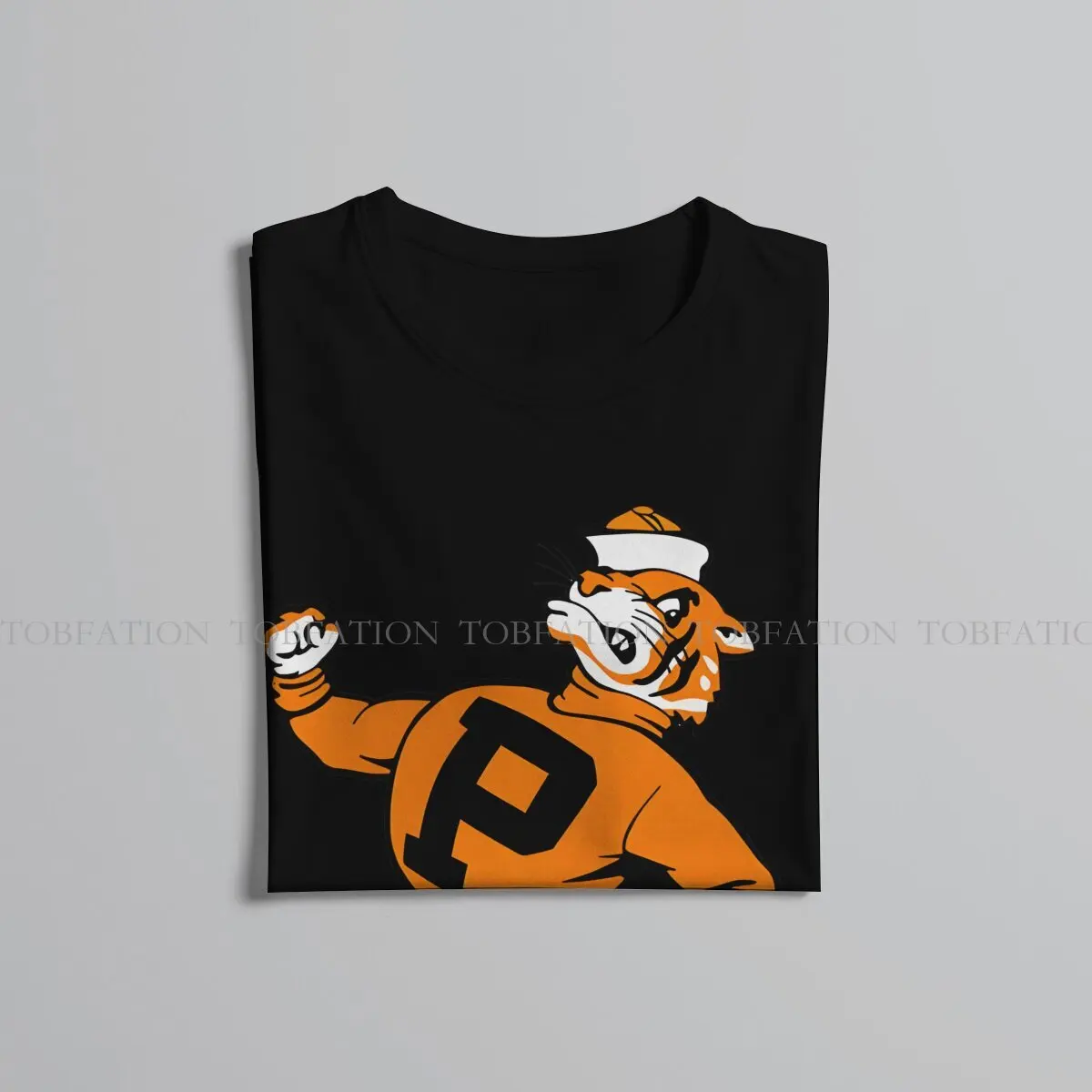 Tiger Wild Animals Crewneck TShirts Princeton University Mascot Print Homme T Shirt Funny Clothing 6XL