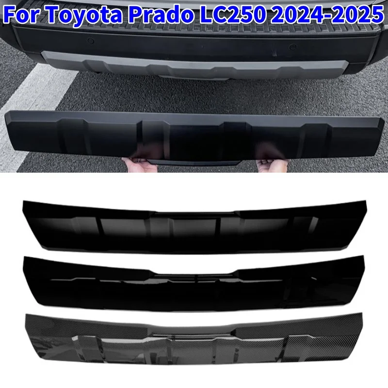 

Car Trunk Guard Trim Accessories For Toyota Prado LC250 2024-2025 Rear Bumper Lip Splitter Spoiler Protector Cover