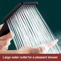 High Pressure Rainfall Shower Head Water Saving High Quality Spray Nozzle Silver Pressurized Showerhead Bathroom Accessories