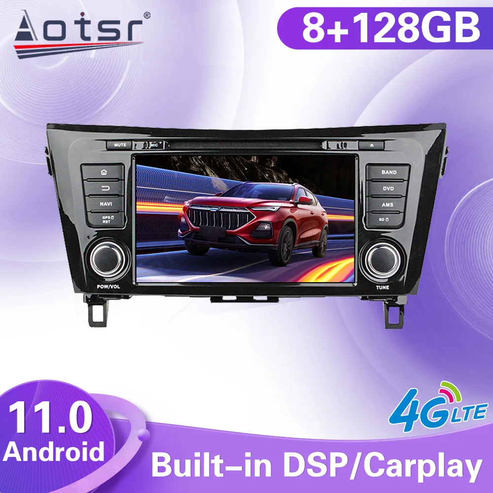 Android 11 Stereo Multimedia Player For Nissan X-trail XTrail T32 Qashqai J11 2013 2014 2015 2016 2017 2018 2019 Navi Head Unit