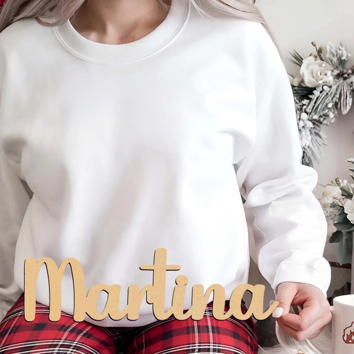 1pc Diy Martina example Customized Letter Laser-Cut Sign Wooden Decor Wooden Plaque Vertical Orientation Door Hanging Decor