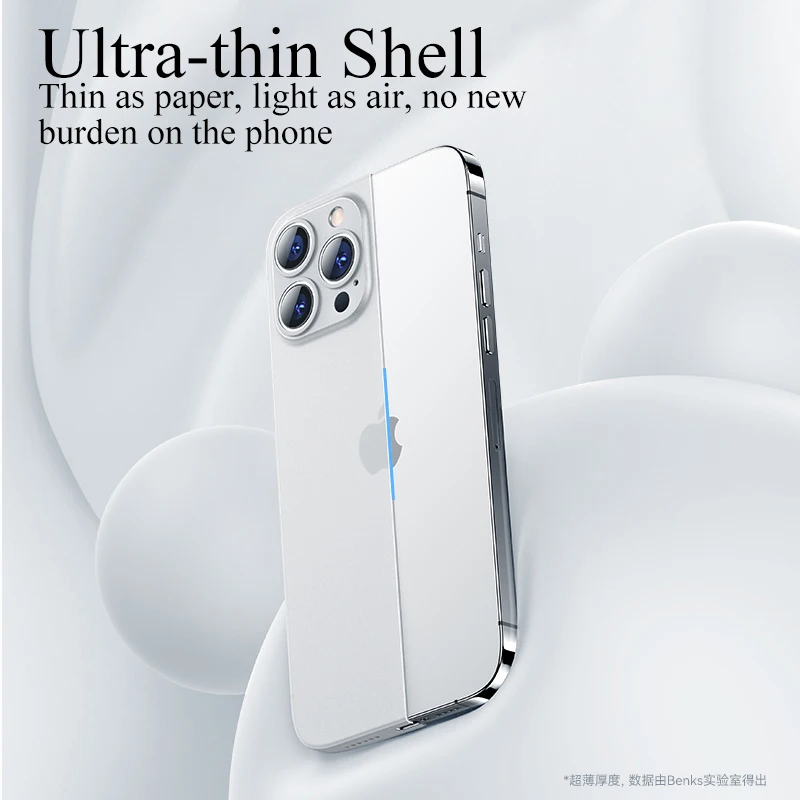 0.3mm Ultra Thin Back Cover Case For iPhone 13 12 Mini 11 Pro SE 2022 2020 Transparent Matte Hard Cover Soft Slim Shell Fundas