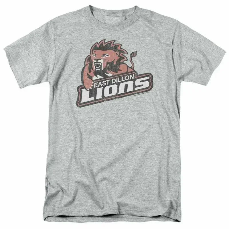 Friday Night Lights East Dillon Lions T Shirt Mens Licensed TV Sport Grey