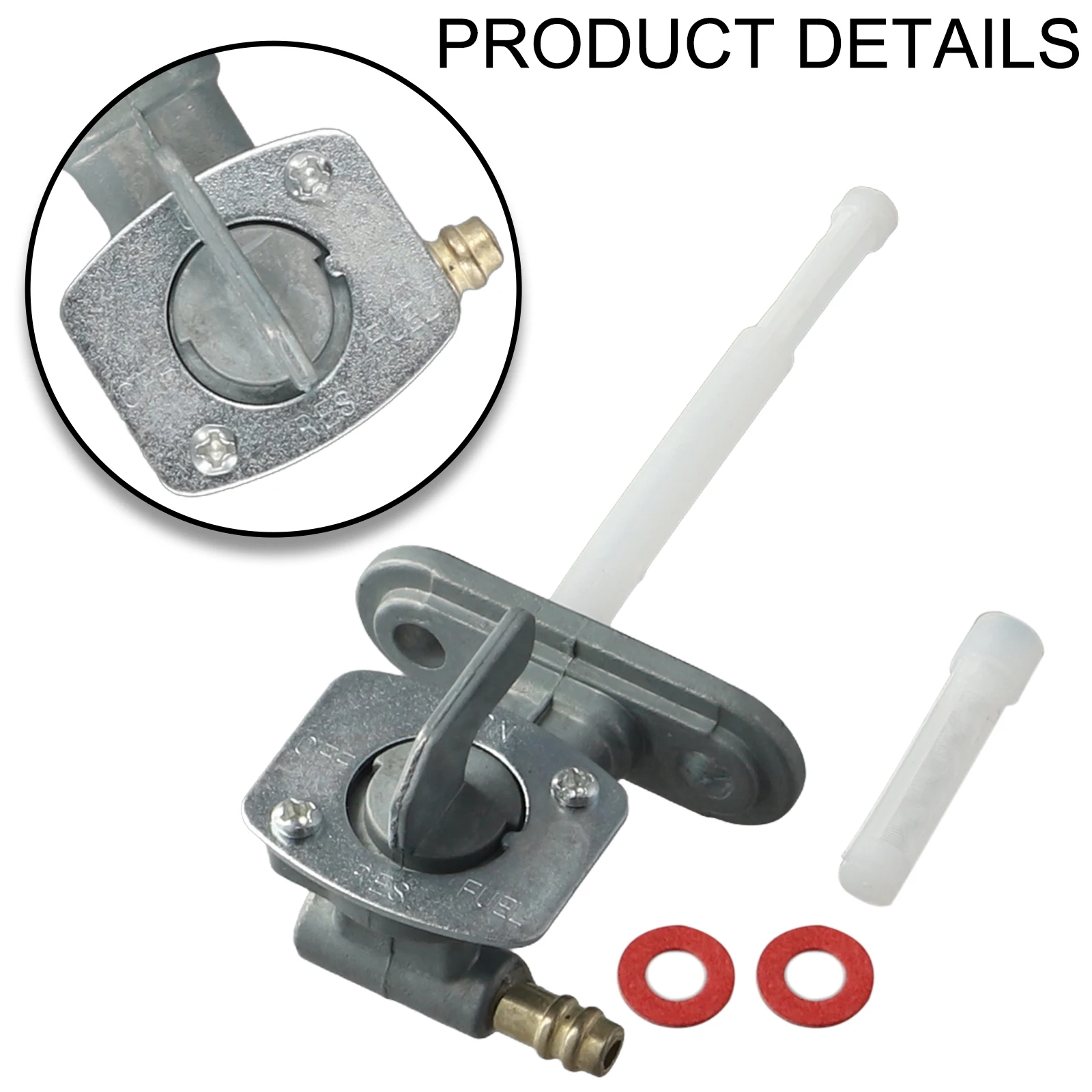 For Motorcycle Fuel Tank Tap Valve Petcock Switch Replacement for PW80 TTR125 BW80 YFM250 YFZ450 Metal and Plastic Design