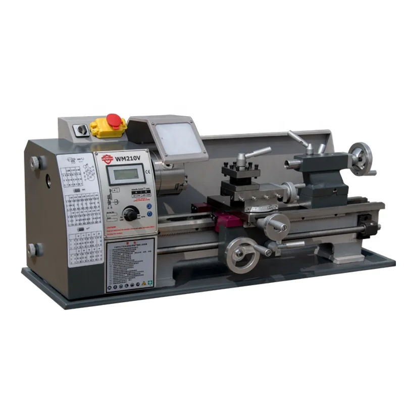 Small Mini Lathe Machine Manual Bench Metal Wood Lathe