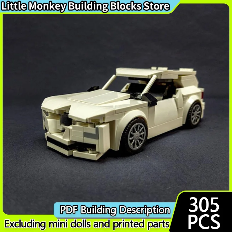 

Модель городской автомобиль MOC, строительные кирпичи, высокопроизводительный компактный седан, модульная технология, детские праздничные подарки, сборка игрушек, костюм