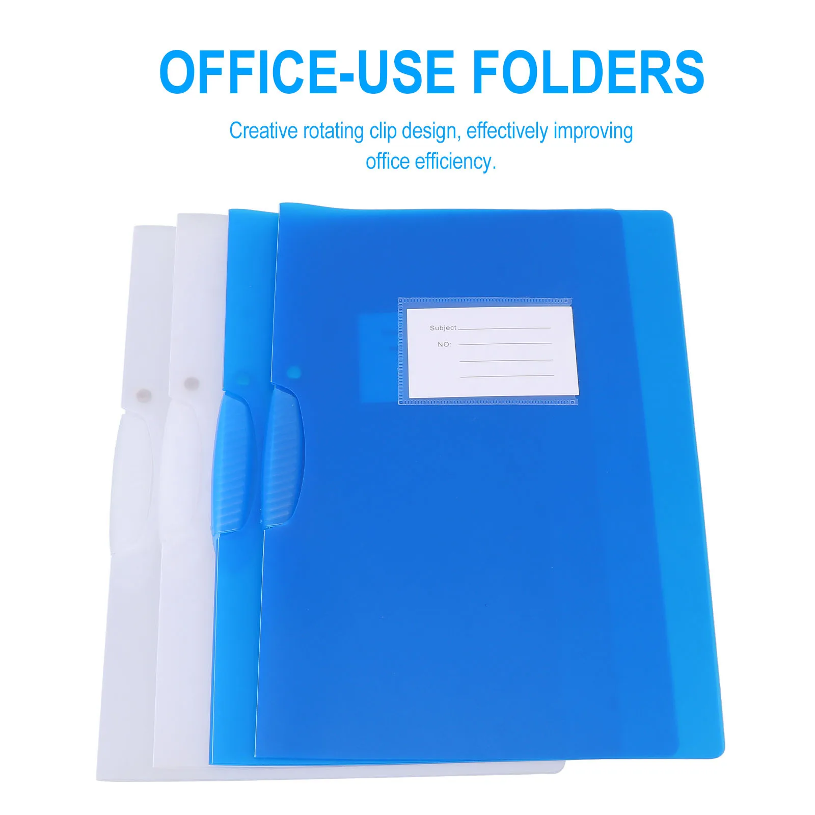 

4 Pcs Folder File Practical Report Binders A4 Folders School-use Tie Rod Office-use Rotary Pull