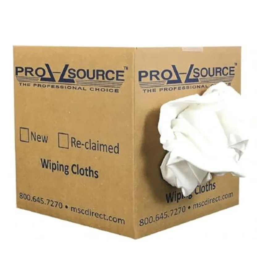 

Белые хлопковые тряпки из неокрашенного хлопка: коробка 10 фунтов, 30-40 штук