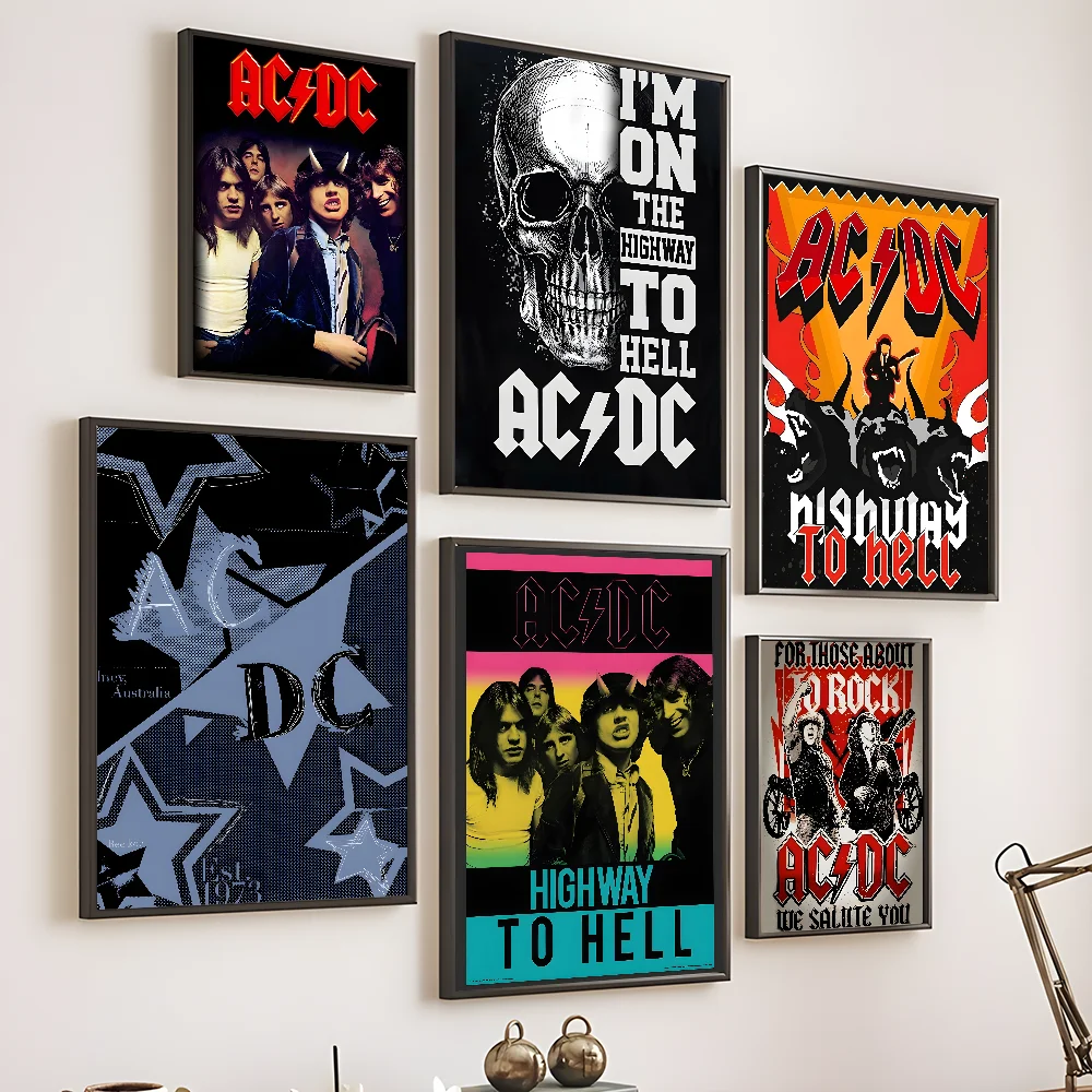 Australian Hard Rock Band A-AC-DC HD Poster Home Living Room Wall Room Bed Bedroom Home Decoration