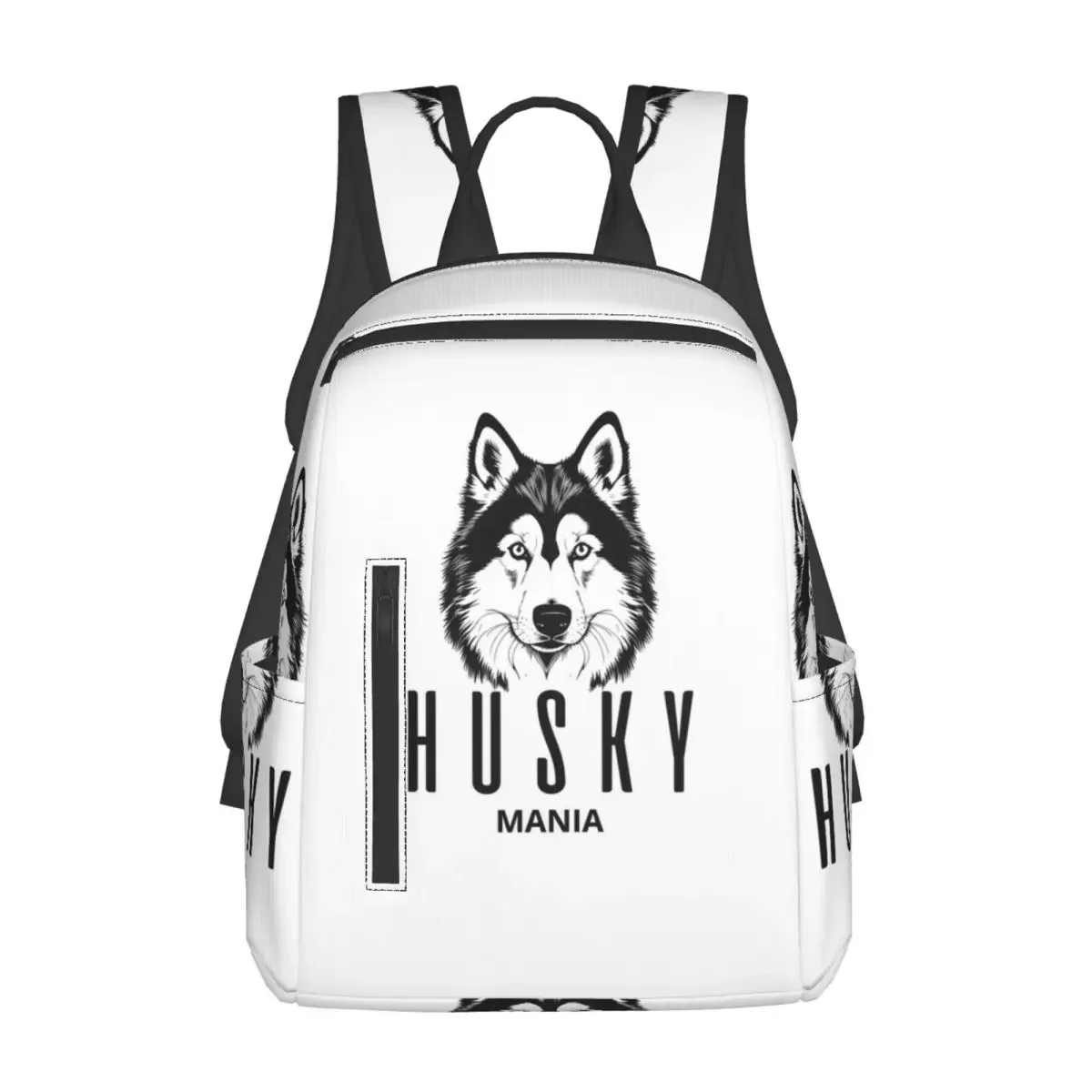 

SIBERIAN HUSKY MANIA Backpack Daypack Large Capacity Boys Girls BookBag School Bag Shoulder Bags for Men Women