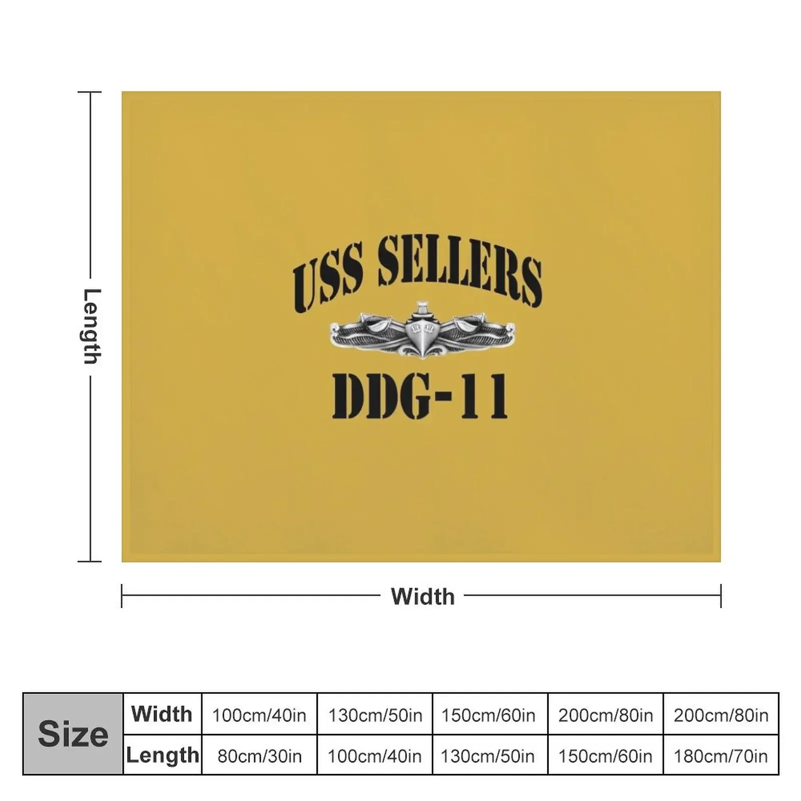 USS SELLERS (DDG-11) SHIP'S STORE Throw Blanket Luxury Designer Softest Sofa Throw Picnic Blankets