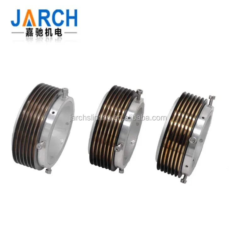 Separated slip ring rotary joint electrical connector split   rotating