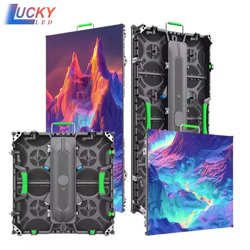 Waterproof 500X500 P3.91 P1.56 7680hz Full Color Panel Concert Stage Events Indoor Outdoor Display Video Wall Rental Led Screen