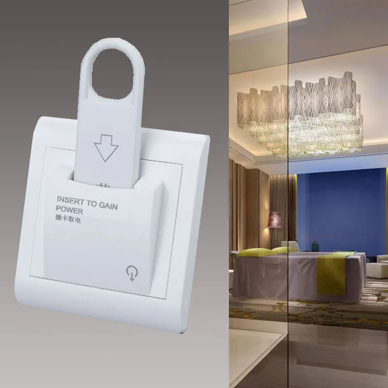 Magnetic Card Energy Saving Switch  Insert For Power 220V 40A Three Line Insert Key For Power Without Time Delay