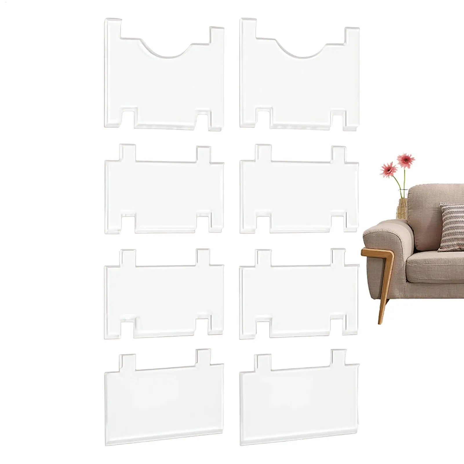 

Настенные стопоры для дивана, защита от повреждений, акриловая настенная прокладка для мебели, кресло, стол, деревянный пол, плитка, пол