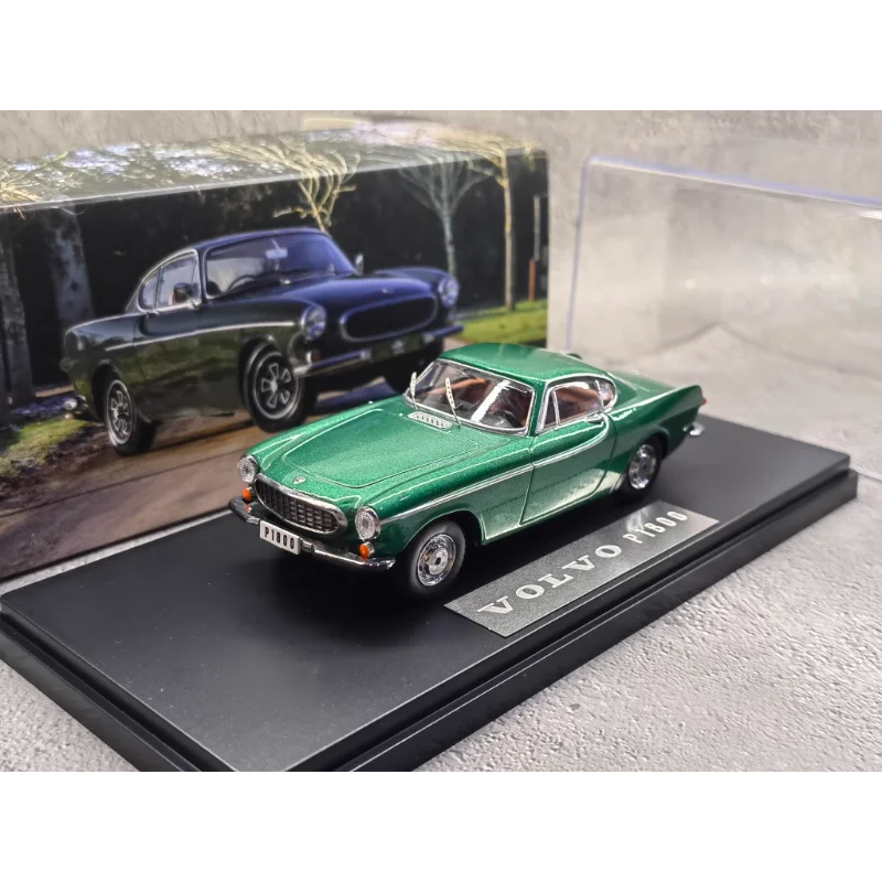 Diecast VOLVO 1/43 Scale P1800 World Record Holder Alloy Car Model Collectible Toy Gift Souvenir Display Ornament