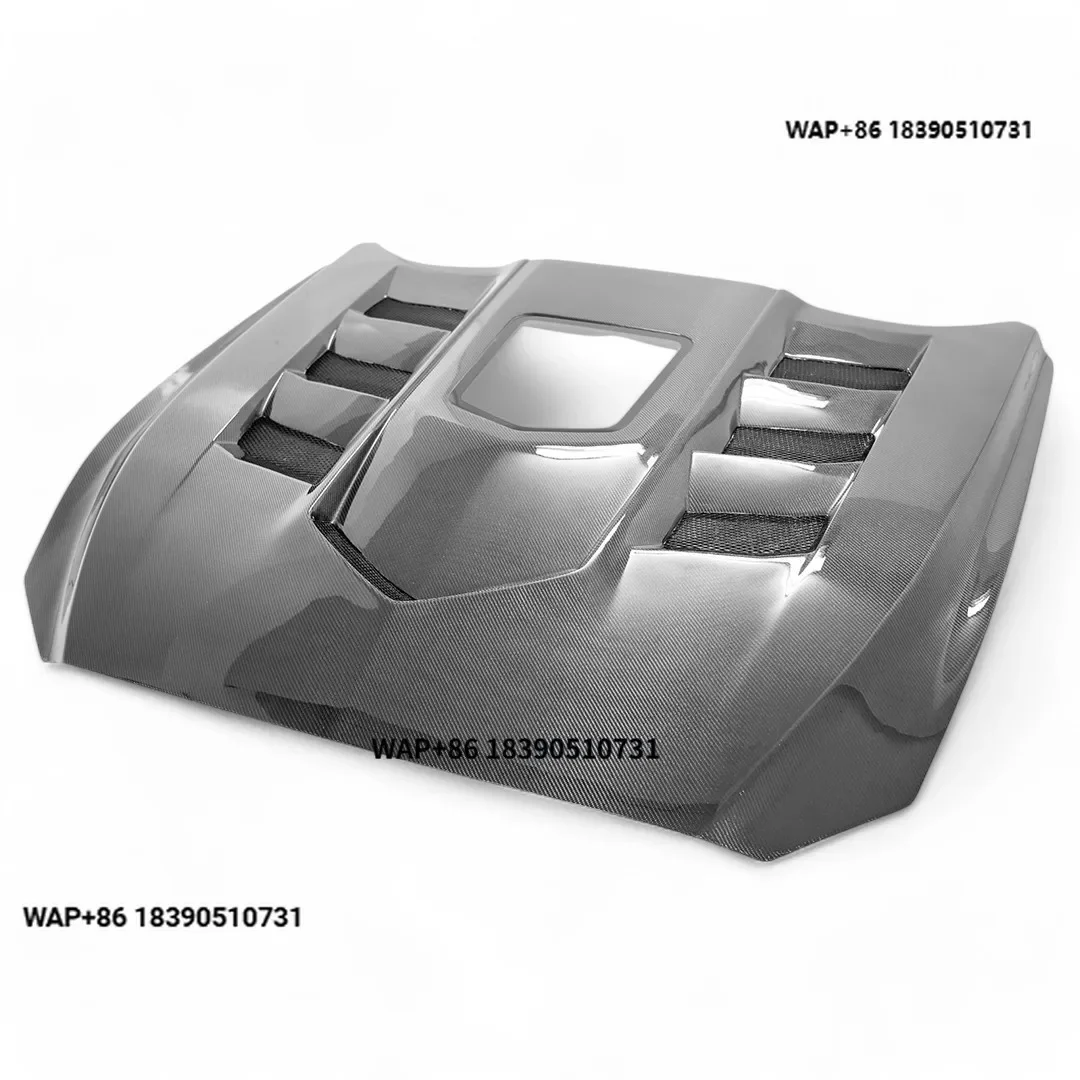 

Clear Style Carbon Fiber Front Bonnet Engine Hood Vented Design for Mustang S550.1 2015-2017 Condition New