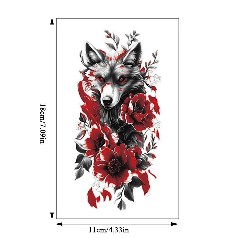 Tijdelijke Fake Tattoo Kleurverandering Water Transfer Paster Langdurig item Kleurrijke Body Art Waterdichte Tijger Tattoo Sticker