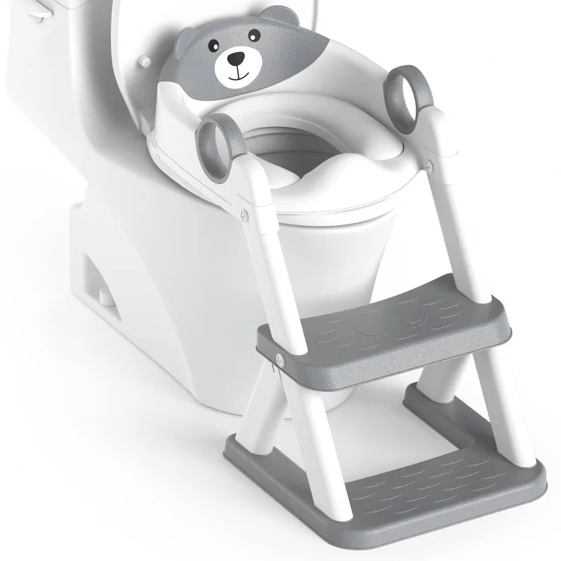 Upgrade Toddler Toilet Seat for Kids Boys Girls, 2 in 1 Potty Training Toilet, Splash Guard Anti-Slip Pad S