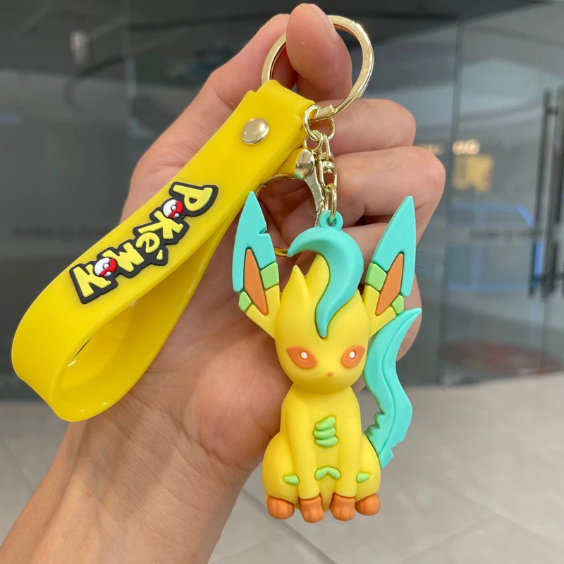 Pokémon Eevee Familie Schlüsselanhänger Cartoon Puppe Schultasche Anhänger Auto Schlüsselanhänger Anhänger kleines Geschenk
