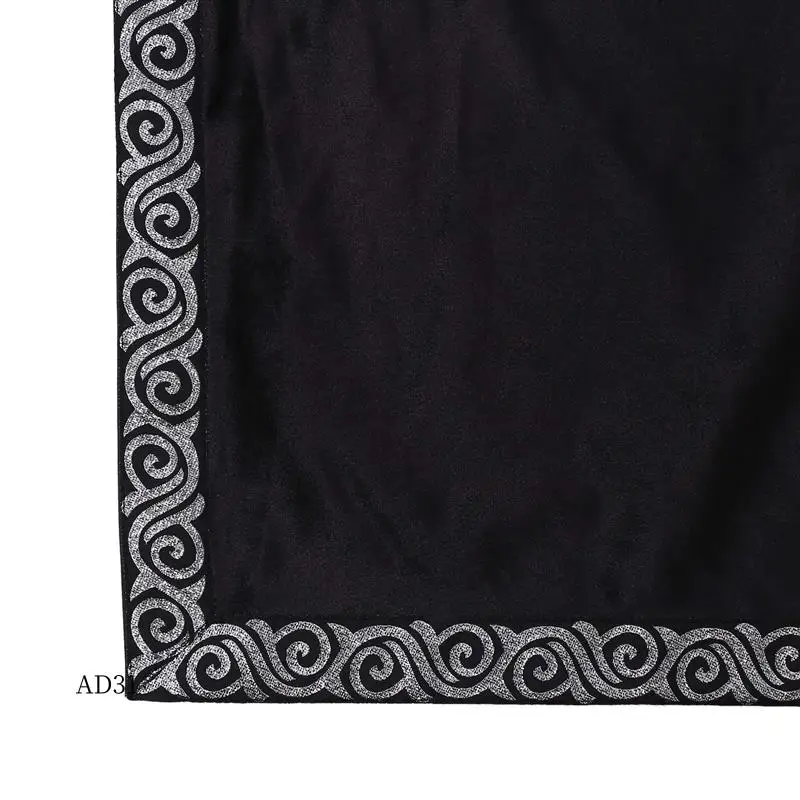 

New-Tarot Cards Tablecloth Velvet Divination Wicca Tapestry Tablecloth With Tarot Pouch Black