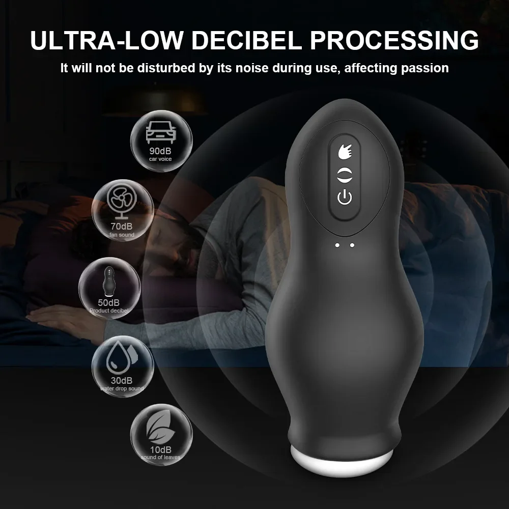 Automatic Male Masturbator Vibration Blowjob Sucking Male Machine Oral Vaginal Penis Vibrator Sex Toy for Men Masturbation Cup