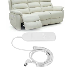 Remote Handset Controller Easy Disassembly 2 Button 8 Pin 90 Degree Angle Round Plug Plastic  Chair Hand Controll for Home