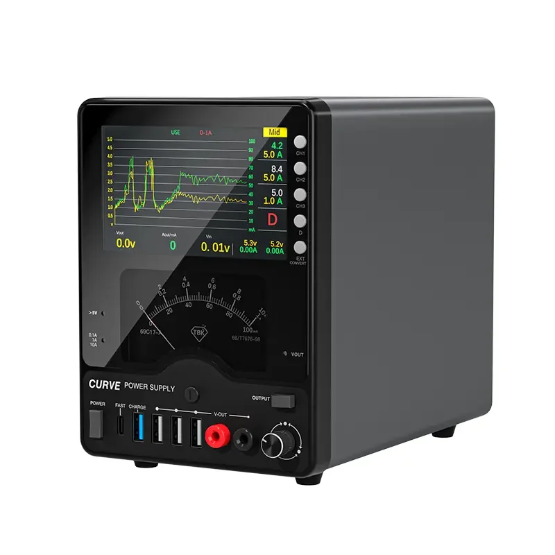 TBK 218 Curved DC Regulated Power Supply Multiple Ports Charging 150W 30V10A Current Voltage Hyperbola Limiting Repair Tools Set