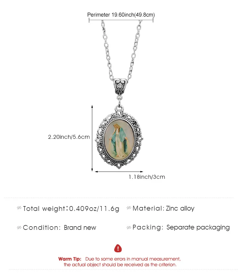 البيضاوي الزجاج سبائك قلادة قلادة المرأة الملونة قوس قزح حجر سحر شكل قلب المنجد سلسلة مجوهرات هدية #6