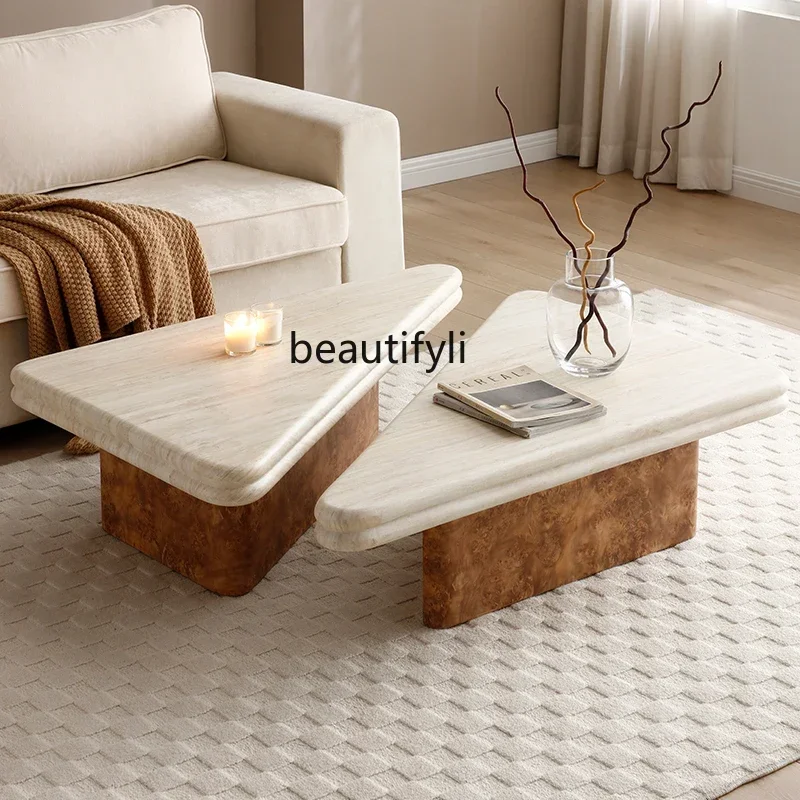 TTT Milk tea style cake coffee table combination living room home bedroom designer wabi-sabi wind creative new product combinati