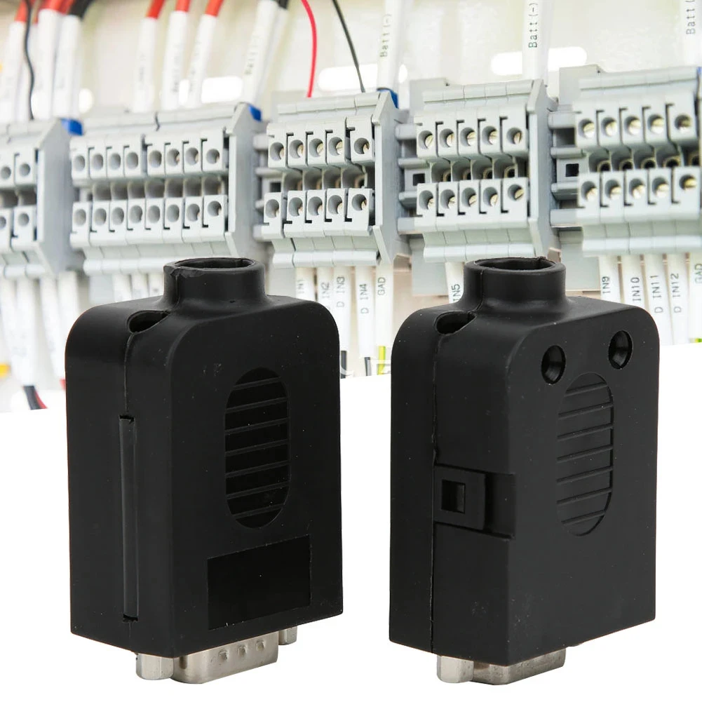 Adattatore per morsettiera a vite DB9 da 2 pezzi Connettore a saldare con spina D-Sub maschio a 9 pin per computer