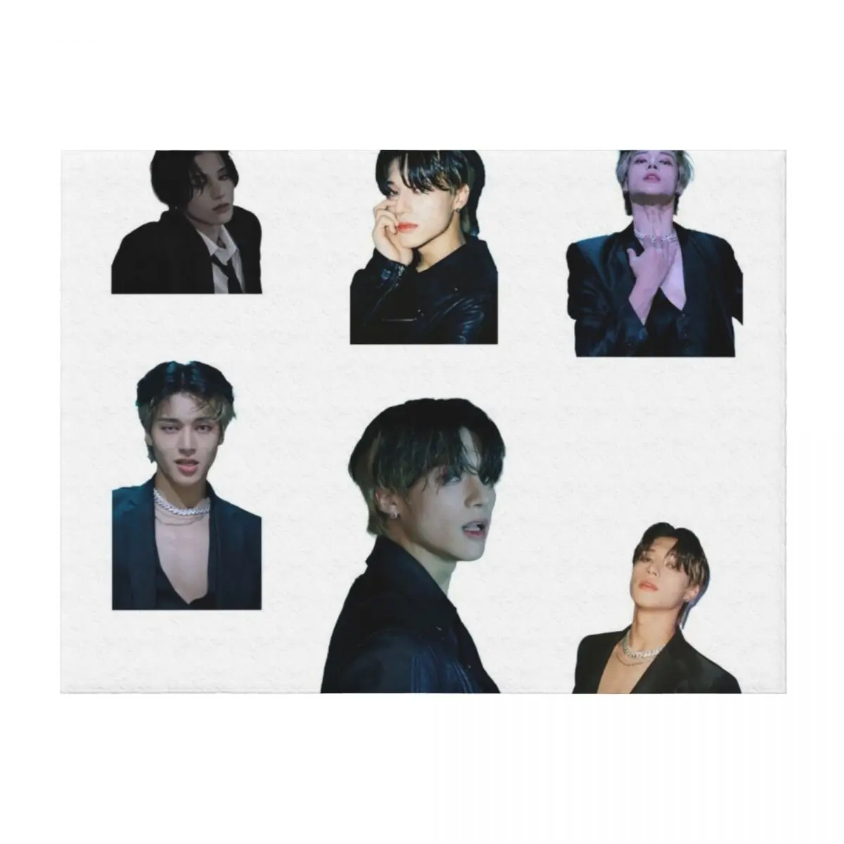 

wooyoung,ateez bad dance cover Throw Blanket funny gift Camping Flannel Luxury St Blankets