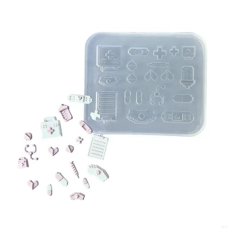 

D0uf прочная силиконовая форма для изготовления характерных элементов украшения пикселей