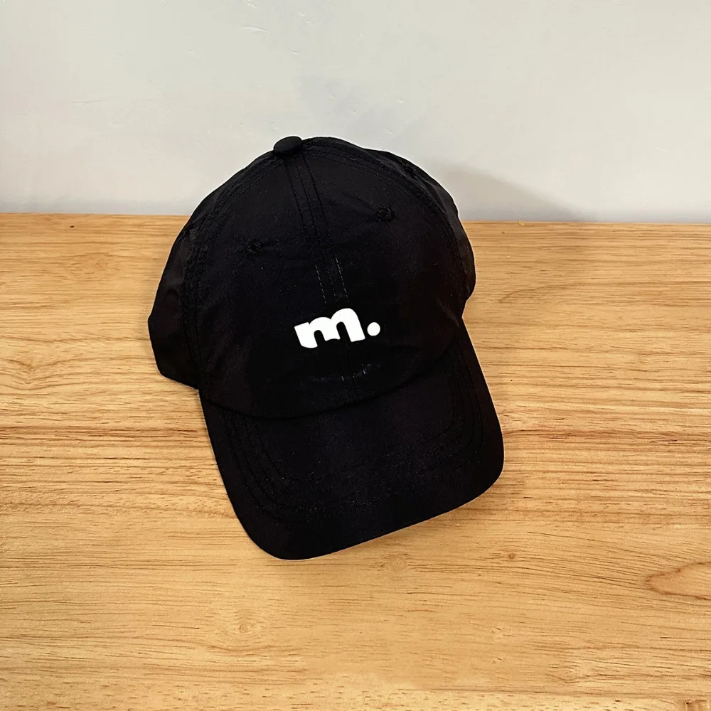 

Letter M Children Baseball Hat Candy Color Breathable Quick Drying Sun Hat Sunscreen Embroiderey Teenagers Peaked Cap Outdoor