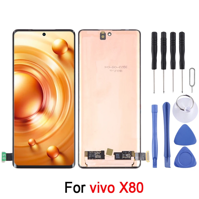 

For vivo X80 Original AMOLED LCD Screen Display with Digitizer Full Assembly Replacement