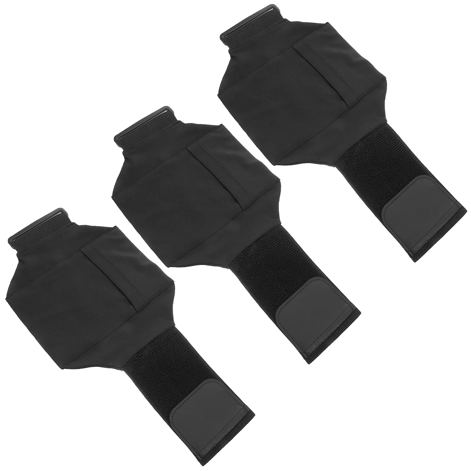3Pcs Running Leg Phone Bag Waterproof Elastic Strap Fitness Mobile Holder Belt for Jogging Cell Phone Leg Band Holder