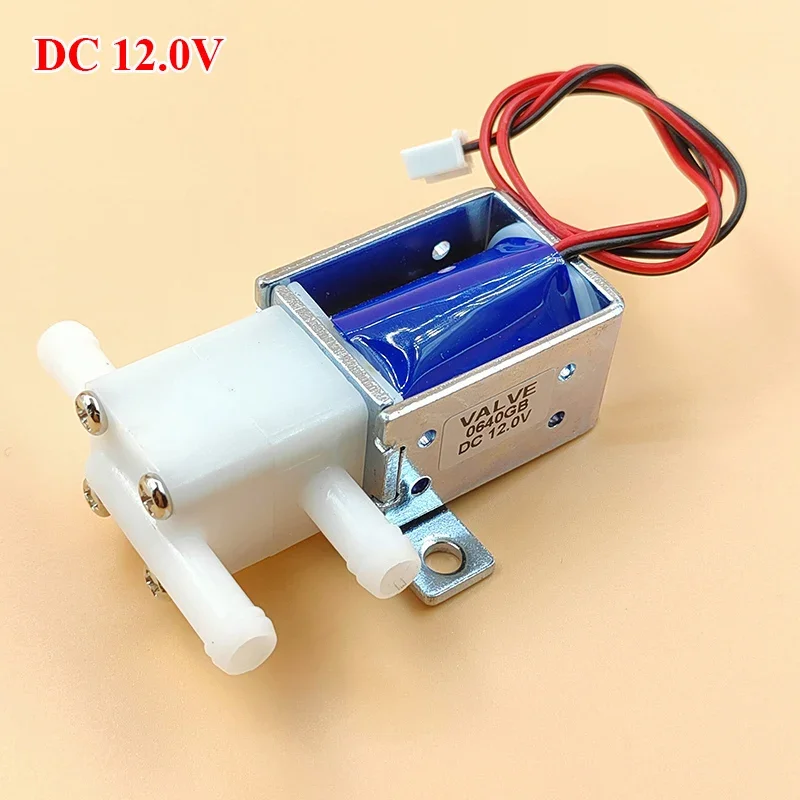 تيار مستمر 12 فولت/24 فولت 3-Way 2-Position NC/NO صمام الملف اللولبي الكهربائي الصغير التحكم في تدفق الهواء المائي الصغير لتقوم بها بنفسك موزعات طاولة شاي القهوة #4