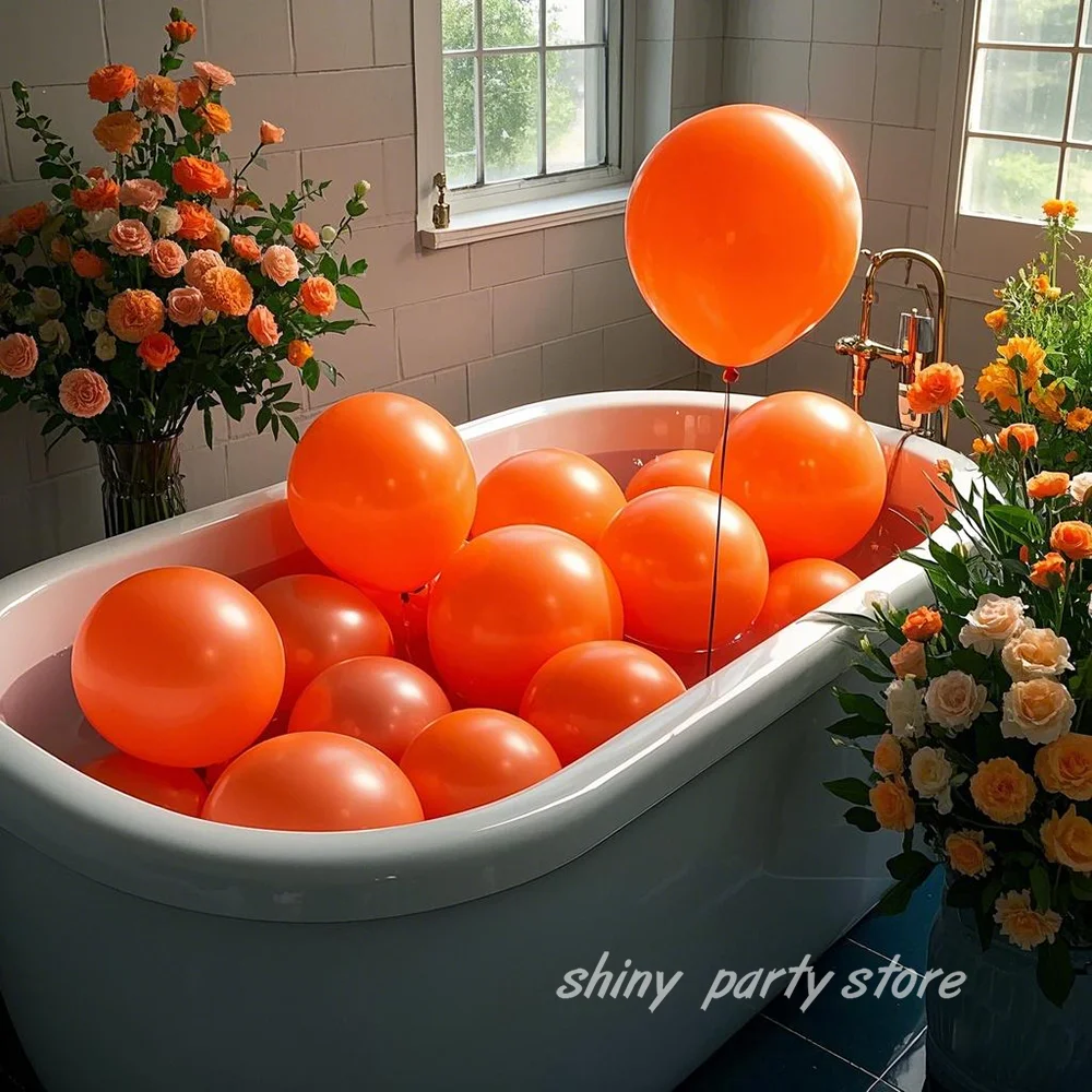 

100pcs High Quality Matte Orange Balloons Wholesale for Wedding Garland Arch Decoration Holiday Banquet Birthday Party DIY Decor