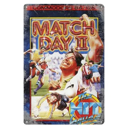 Match Day 2 Commodore 64/128 Retro Video Game Metal Poster Tin Sign 20*30cm sign