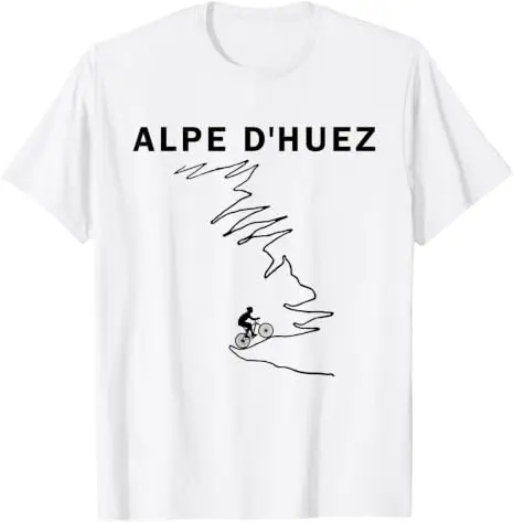Alpe D'Huez Radsport-Geschenk – Frankreich Rennrad-T-Shirt Y2k Tour Riders Bike Lover Graphic Apparel Herrenmode Outdoor-Kleidung – Detail 10