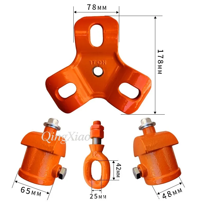 Telescopic Lifting Tripod With Pulley For Rescue Hoisting Manual Chain Hoist Support Frame Heavy Duty Adjustable Three Leg view 4