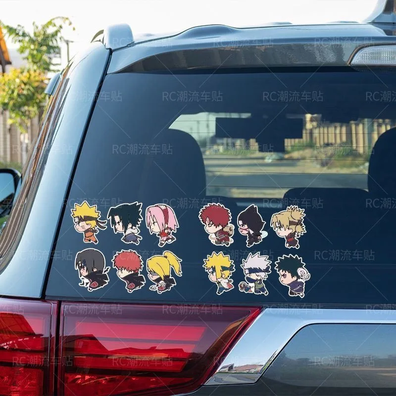 

Naruto Cartoon Anime Cars Stickers Personalized Creative Helmet Decoration Cars Scratch Blocking Reflective Stickers Decoration